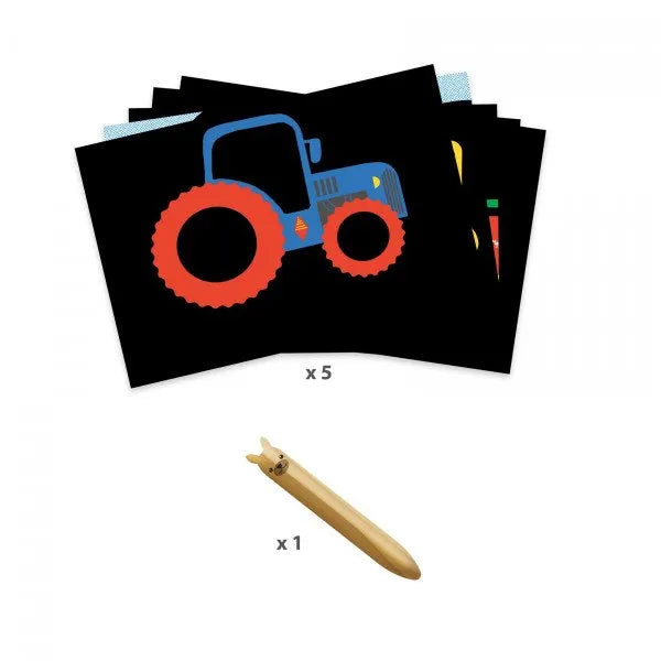 Kraapimispildid "Learning about vehicles"-010 Toys-Brain Games OÜ