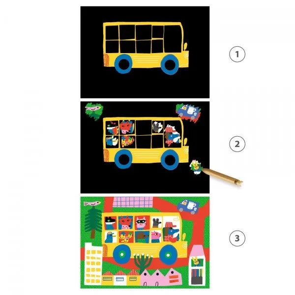 Kraapimispildid "Learning about vehicles"-010 Toys-Brain Games OÜ
