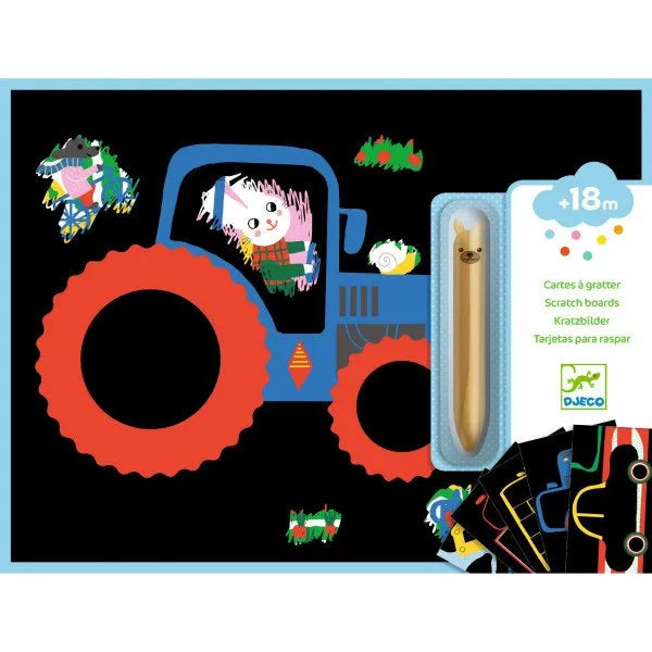 Kraapimispildid "Learning about vehicles"-010 Toys-Brain Games OÜ