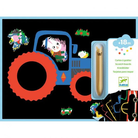 Kraapimispildid "Learning about vehicles"-010 Toys-Brain Games OÜ