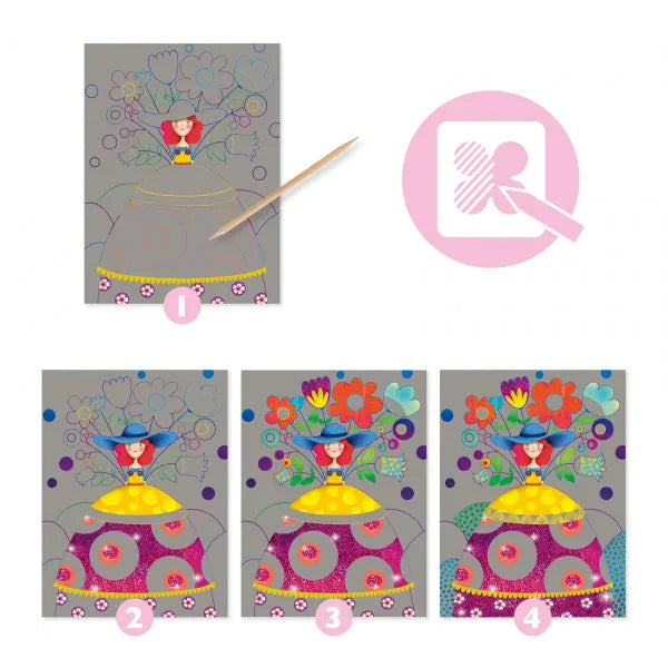 Kraapimispildid "The beauties' ball"-010 Toys-Brain Games OÜ