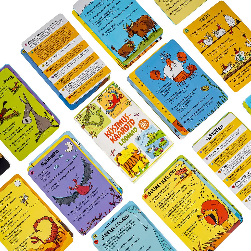 Küsimuskaardid - Loomad-Lastemängud-Brain Games OÜ