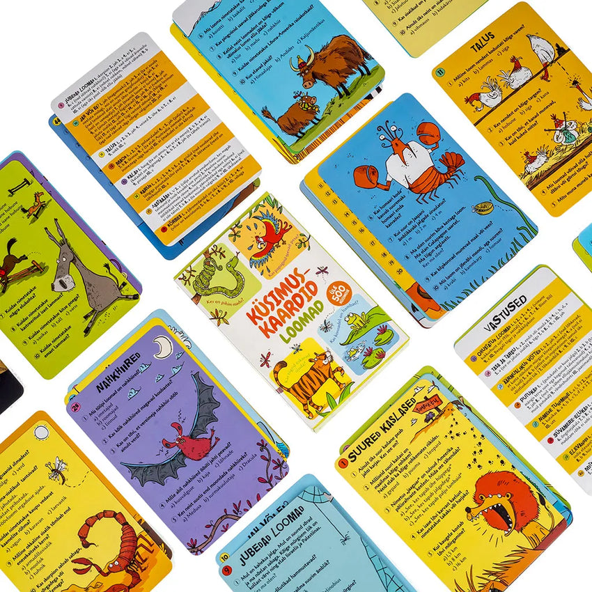 Küsimuskaardid - Loomad-Lastemängud-Brain Games OÜ
