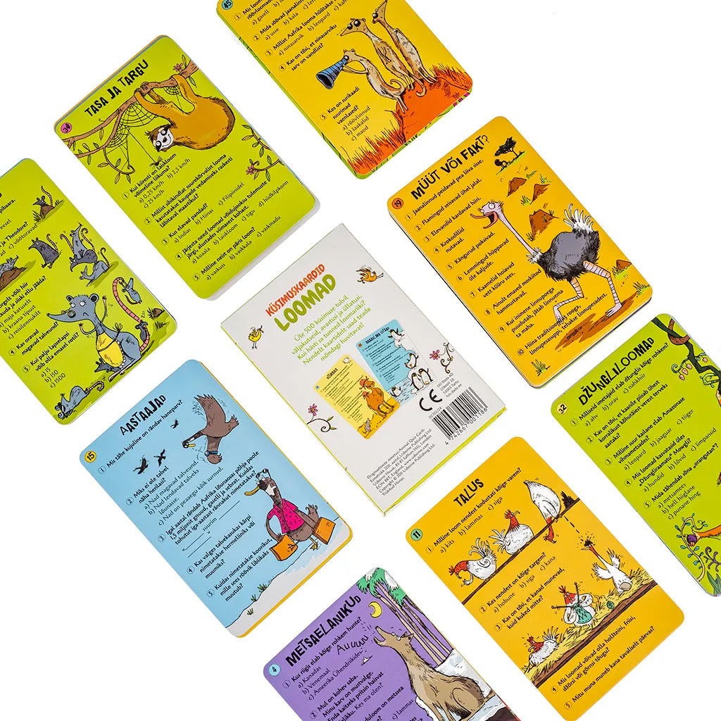 Küsimuskaardid - Loomad-Lastemängud-Brain Games OÜ