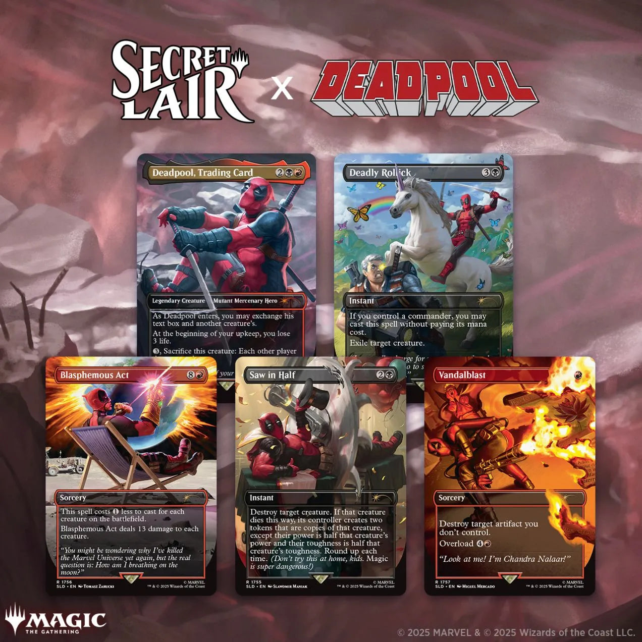 Magic The Gathering: Secret Lair x Marvel's Deadpool-Strateegiamängud-Brain Games OÜ