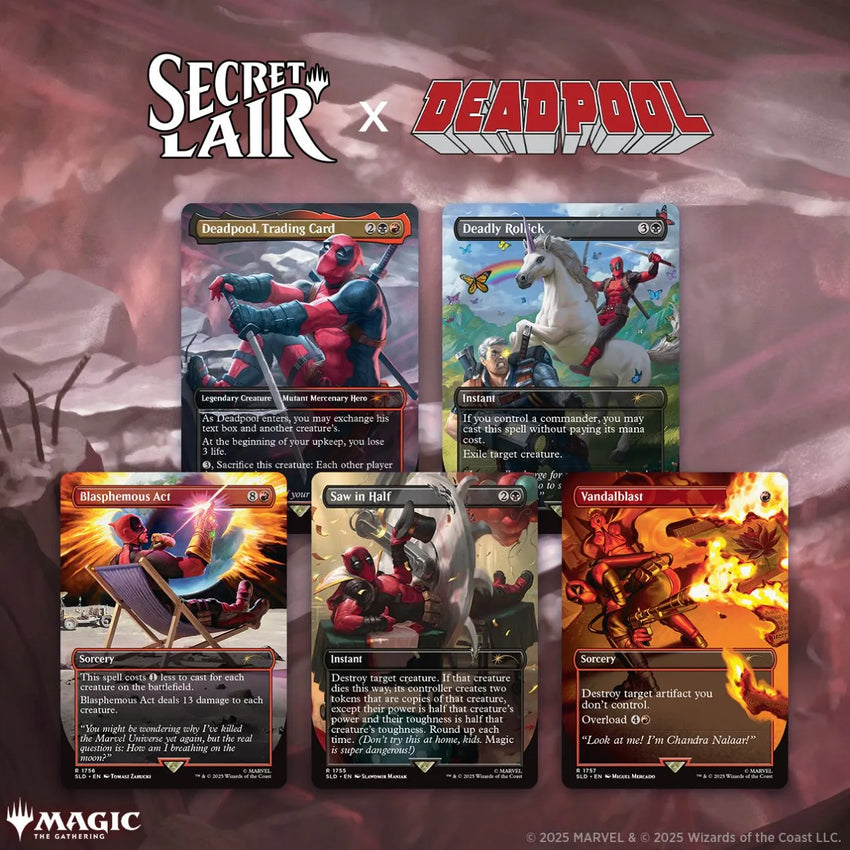Magic The Gathering: Secret Lair x Marvel's Deadpool-Strateegiamängud-Brain Games OÜ