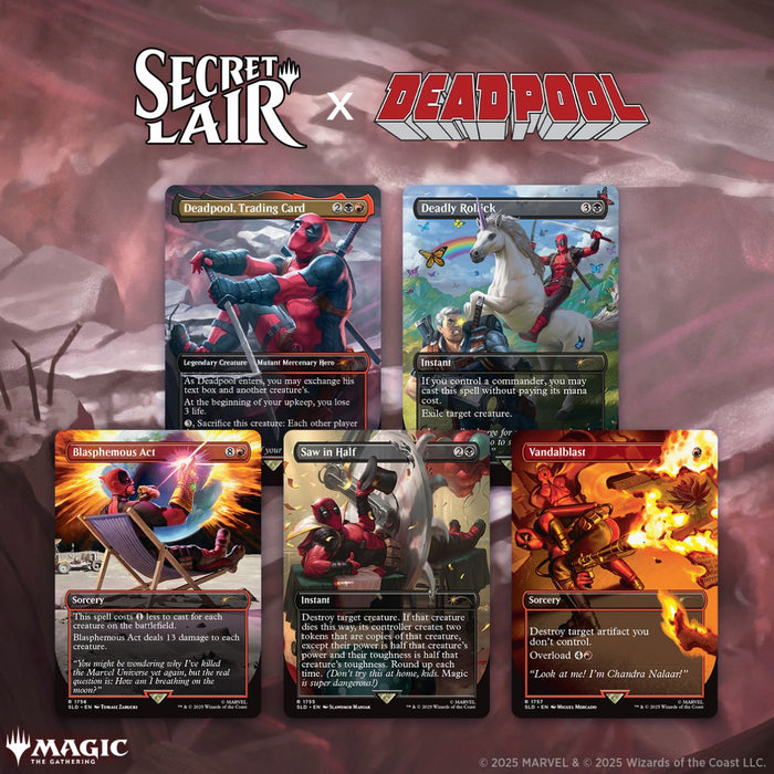Magic The Gathering: Secret Lair x Marvel's Deadpool