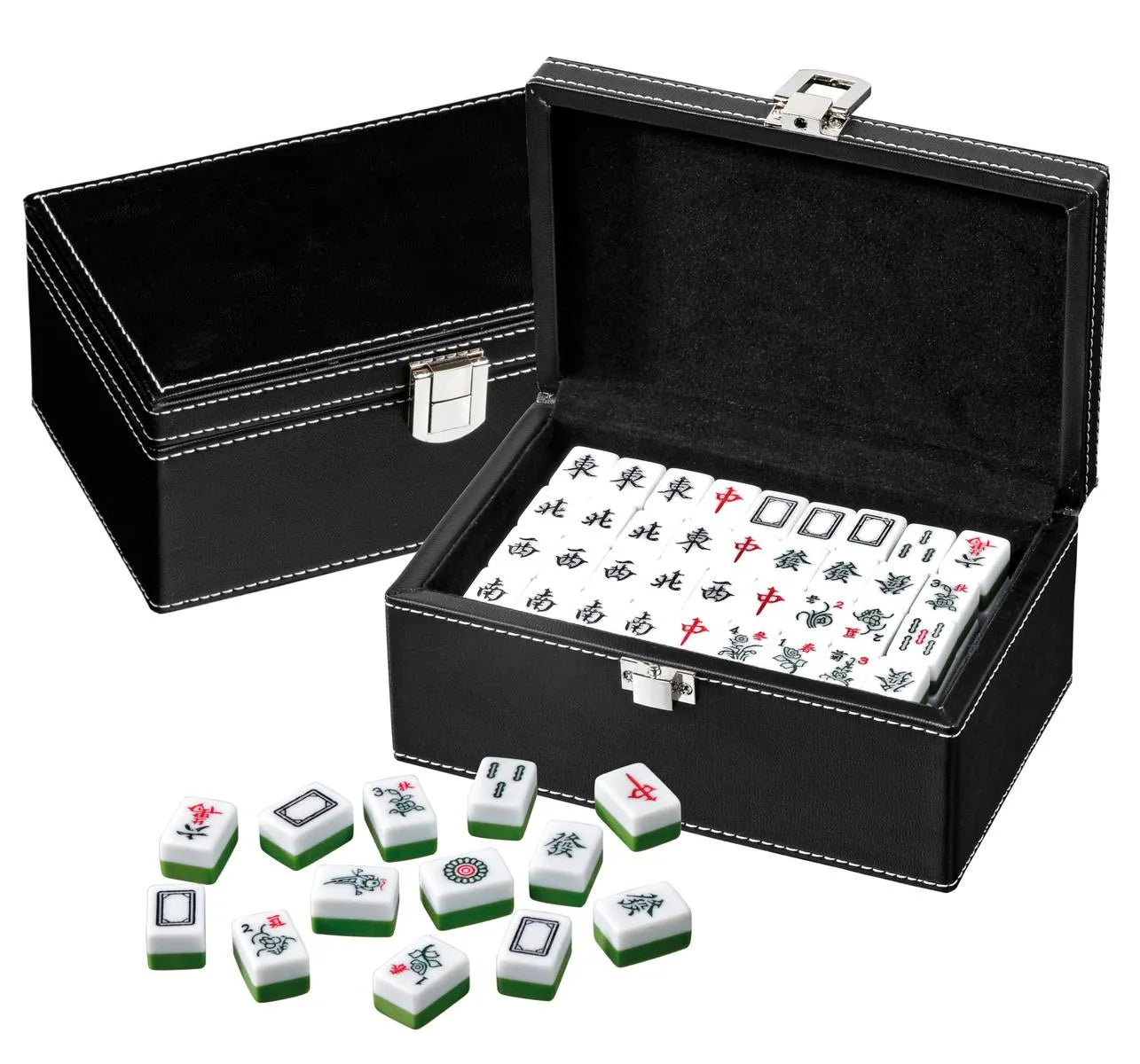 Mah Jongg, väike, kunstnahast karp-101 Board / Card Games-Brain Games OÜ