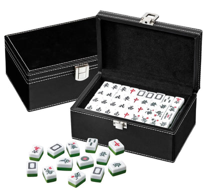 Mah Jongg, väike, kunstnahast karp-101 Board / Card Games-Brain Games OÜ