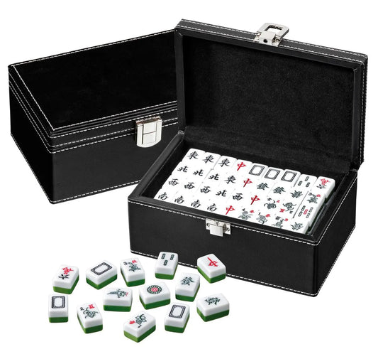 Mah Jongg, väike, kunstnahast karp-101 Board / Card Games-Brain Games OÜ