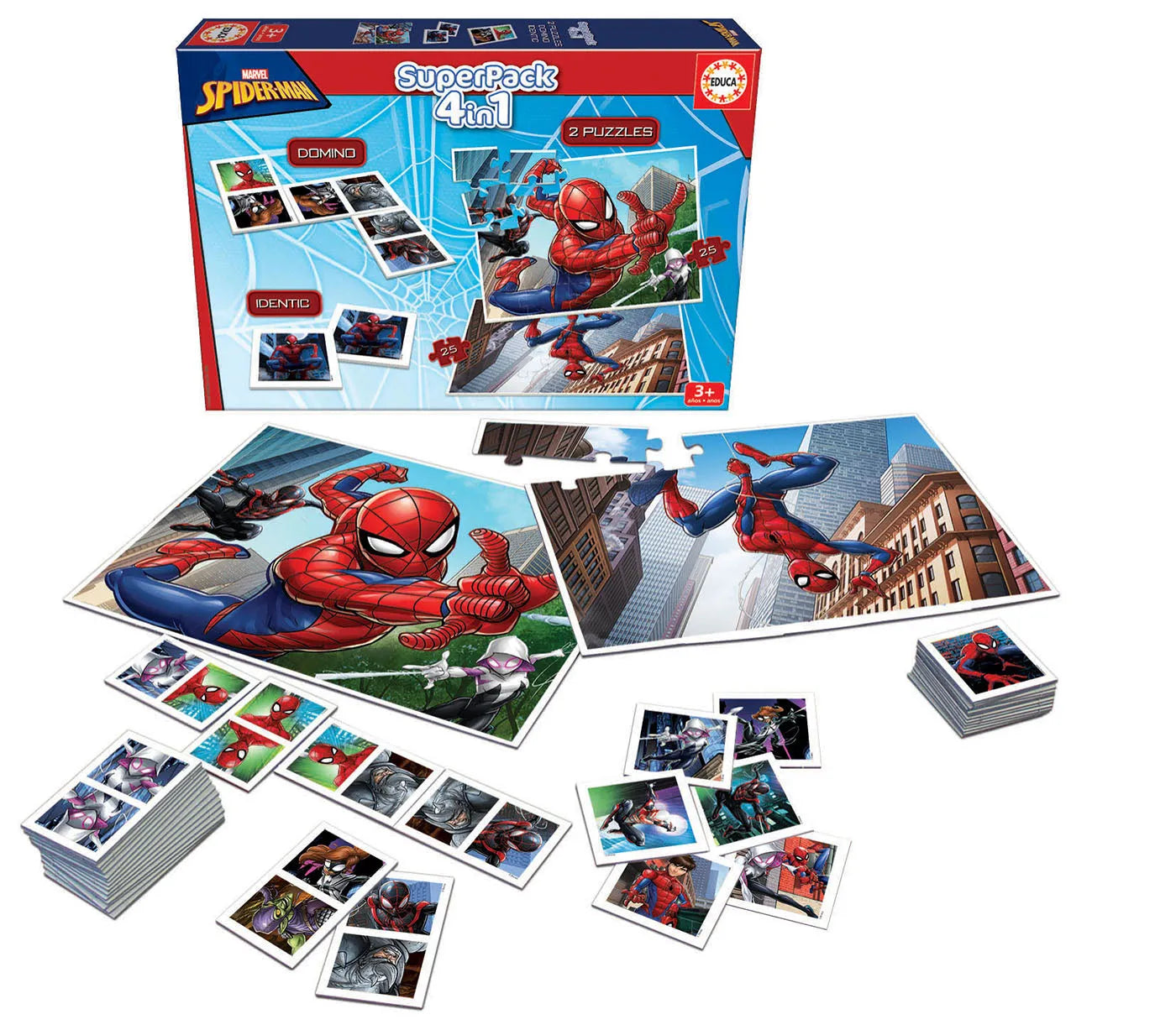 Mängude komplekt "Superpack Spider-Man"-w008 WHSX Jigsaw Puzzles-Brain Games OÜ