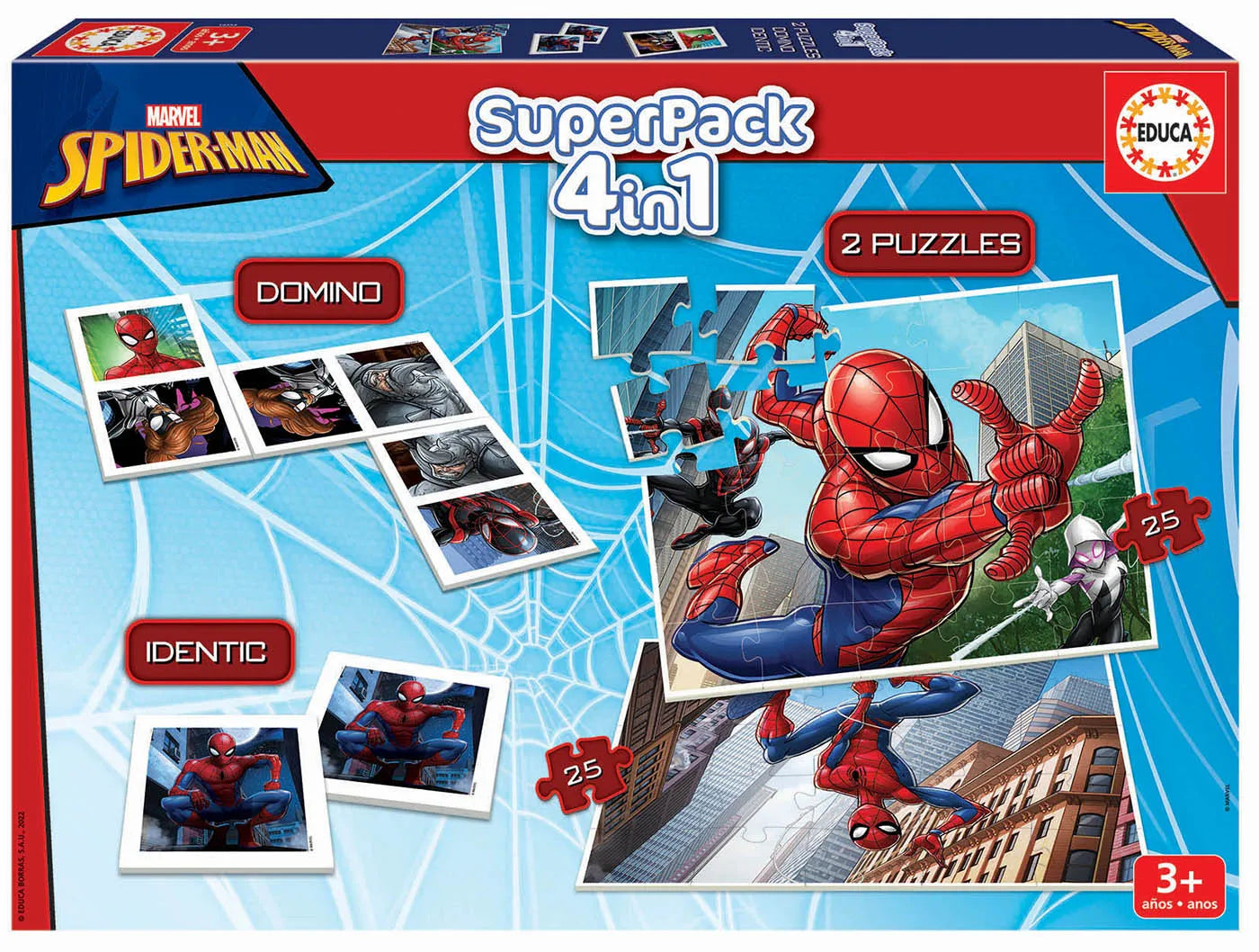 Mängude komplekt "Superpack Spider-Man"-w008 WHSX Jigsaw Puzzles-Brain Games OÜ