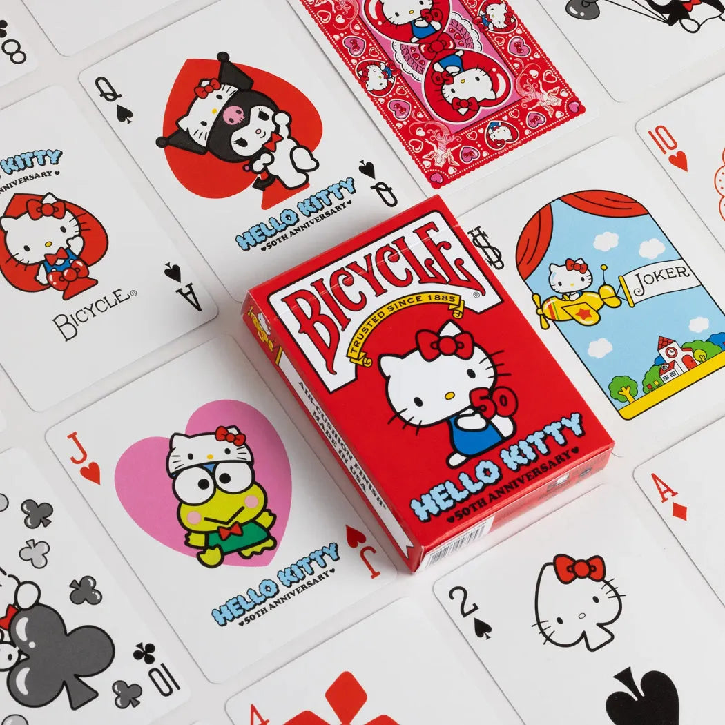 Mängukaardid Bicycle Hello Kitty 50th Anniversary-105 Poker Sets-Brain Games OÜ