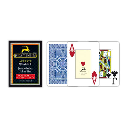 Mängukaardid Platinum Acetate Jumbo Index Blue-105 Poker Sets-Brain Games OÜ