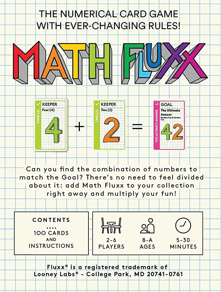 Math Fluxx-001 Board / Card Games-Brain Games OÜ