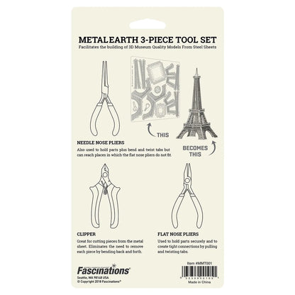 Metal Earth "3-Piece Tool Kit"-w011 WHSX Creativity & Brain Teasers-Brain Games OÜ