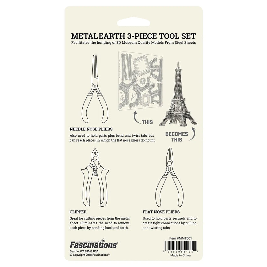 Metal Earth "3-Piece Tool Kit"-w011 WHSX Creativity & Brain Teasers-Brain Games OÜ