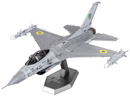 Metal Earth "F-16 Fighting Falcon Ukrainian Air Force"-w011 WHSX Creativity & Brain Teasers-Brain Games OÜ