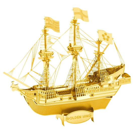Metal Earth "Gold Golden Hind"-w011 WHSX Creativity & Brain Teasers-Brain Games OÜ