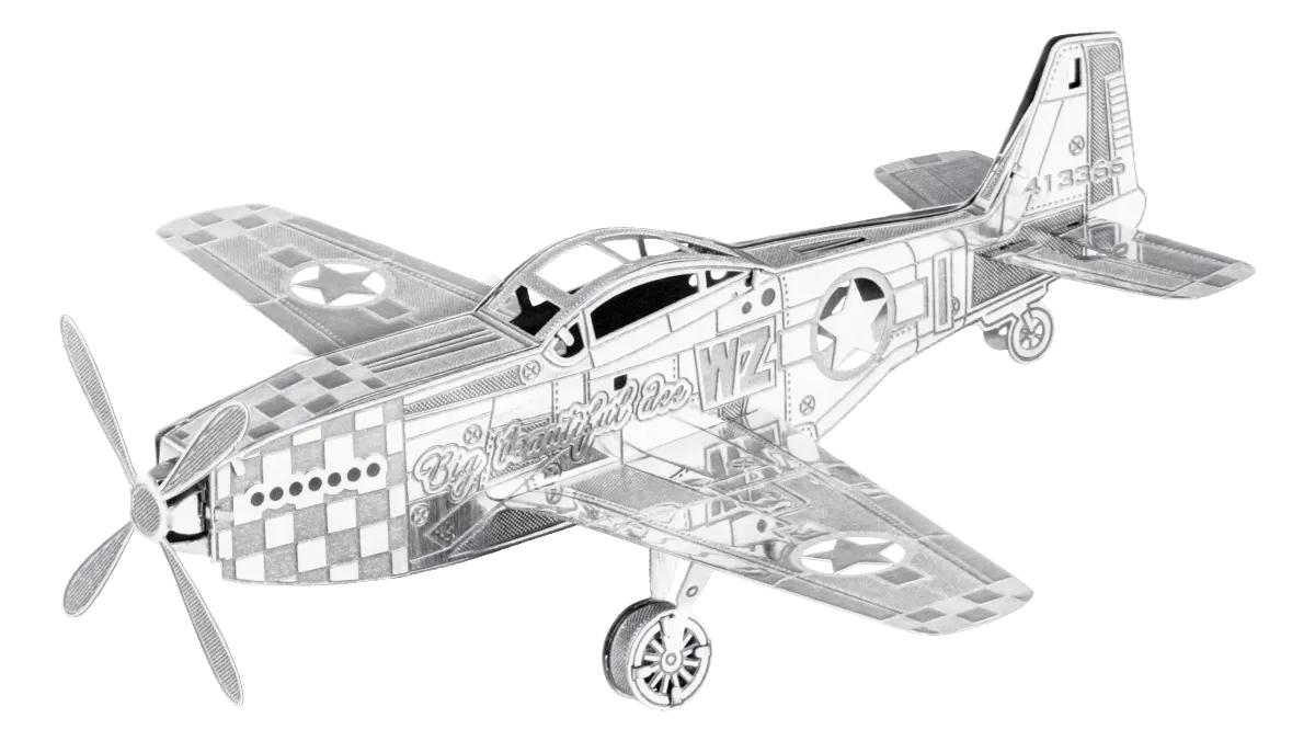 Metal Earth "Mustang P-51"-w011 WHSX Creativity & Brain Teasers-Brain Games OÜ