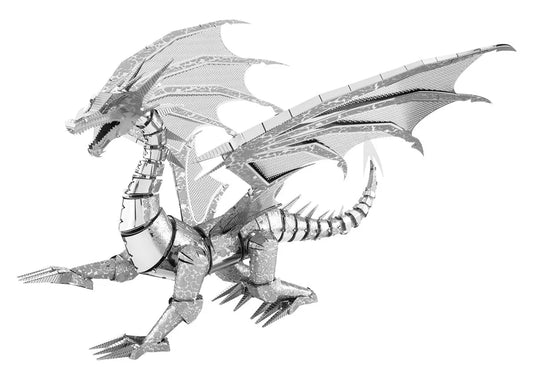 Metal Earth "Premium Series - Silver Dragon"-w011 WHSX Creativity & Brain Teasers-Brain Games OÜ
