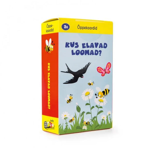 Õppekaardid Kus elavad loomad?-Lastemängud-Brain Games OÜ