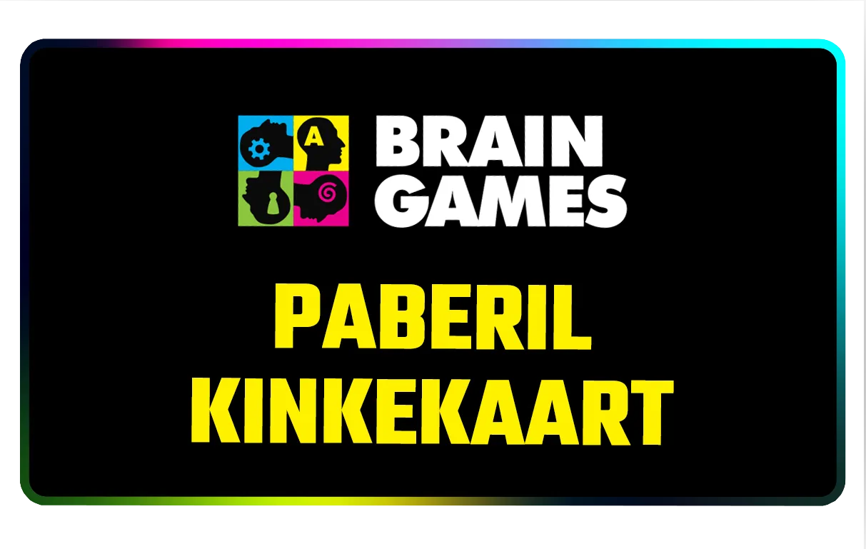 Paberil kinkekaart-Kampaania-Brain Games OÜ