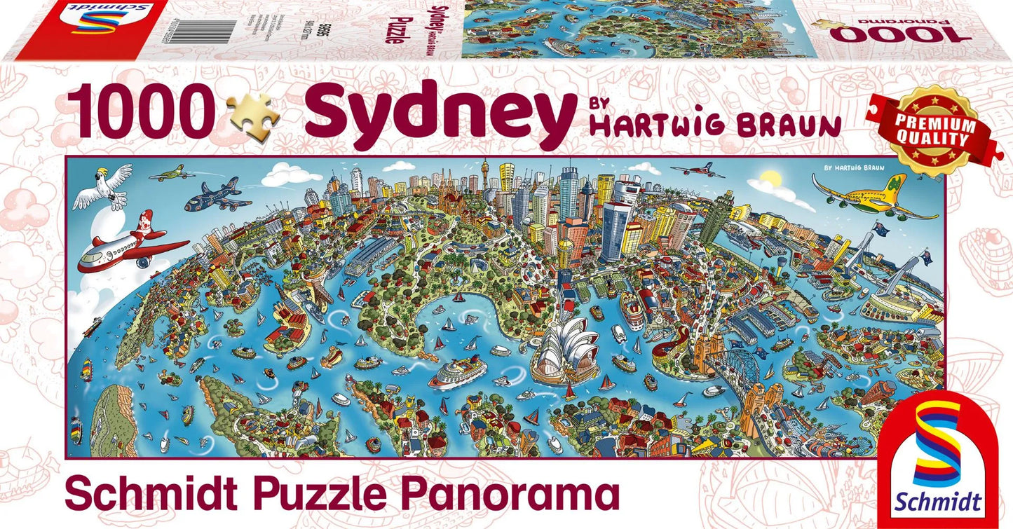 Panoraampusle "Sidney" 1000 tk-w008 WHSX Jigsaw Puzzles-Brain Games OÜ