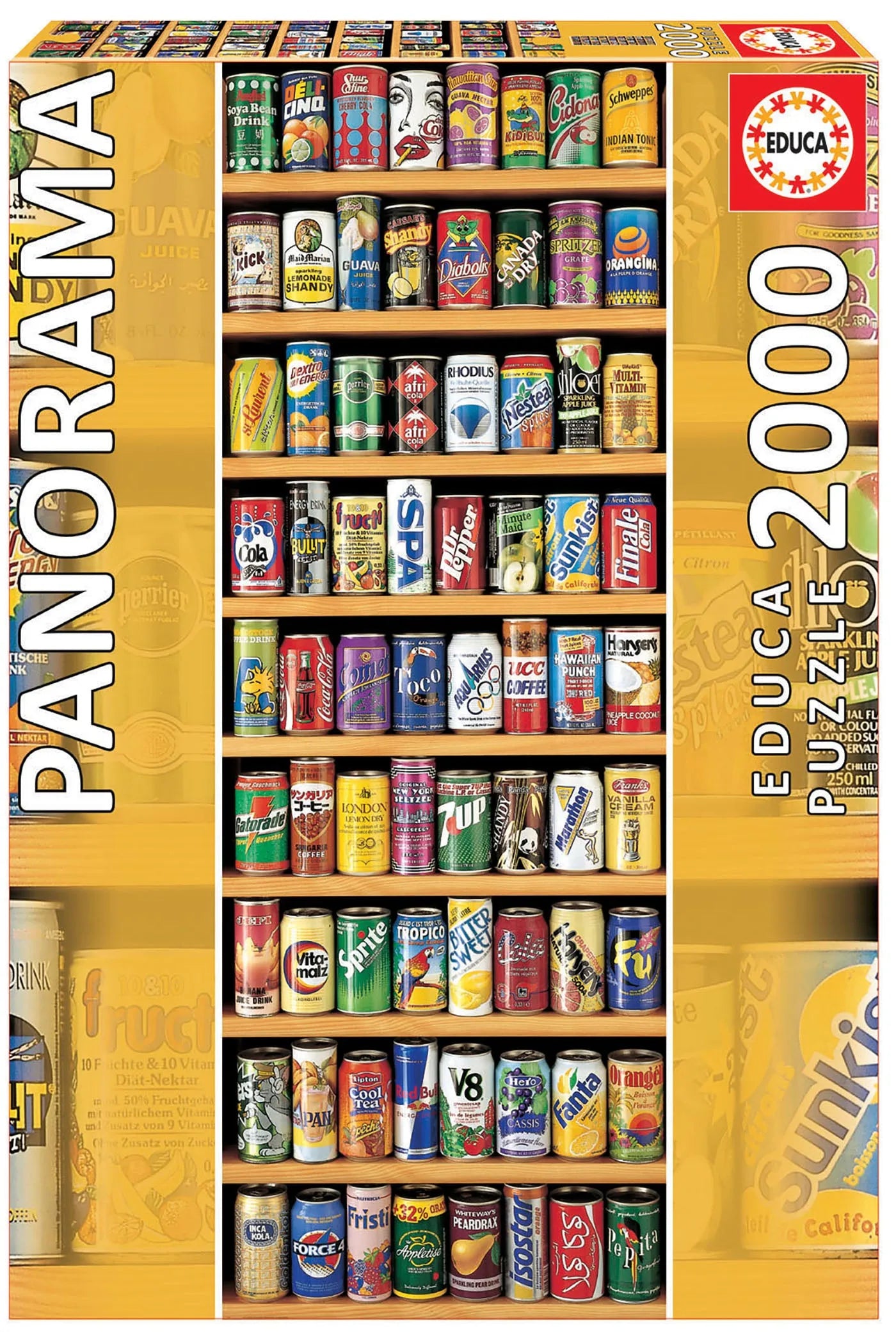 Panoraampusle "Soft cans" 2000 tk-w008 WHSX Jigsaw Puzzles-Brain Games OÜ