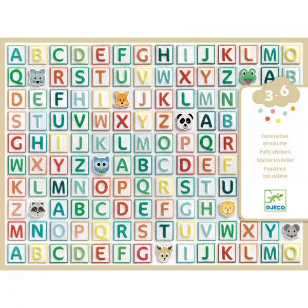 Pehmed kleebised "Alphabet stickers"-Lastemängud-Brain Games OÜ