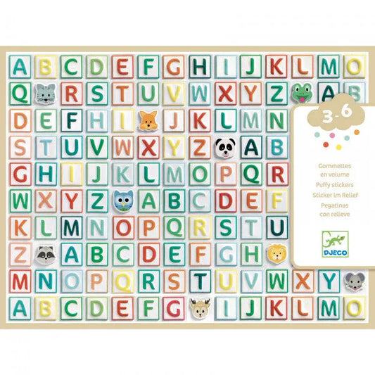 Pehmed kleebised "Alphabet stickers"-Lastemängud-Brain Games OÜ