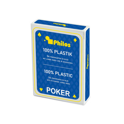 Philos mängukaardid, sinine, plastik