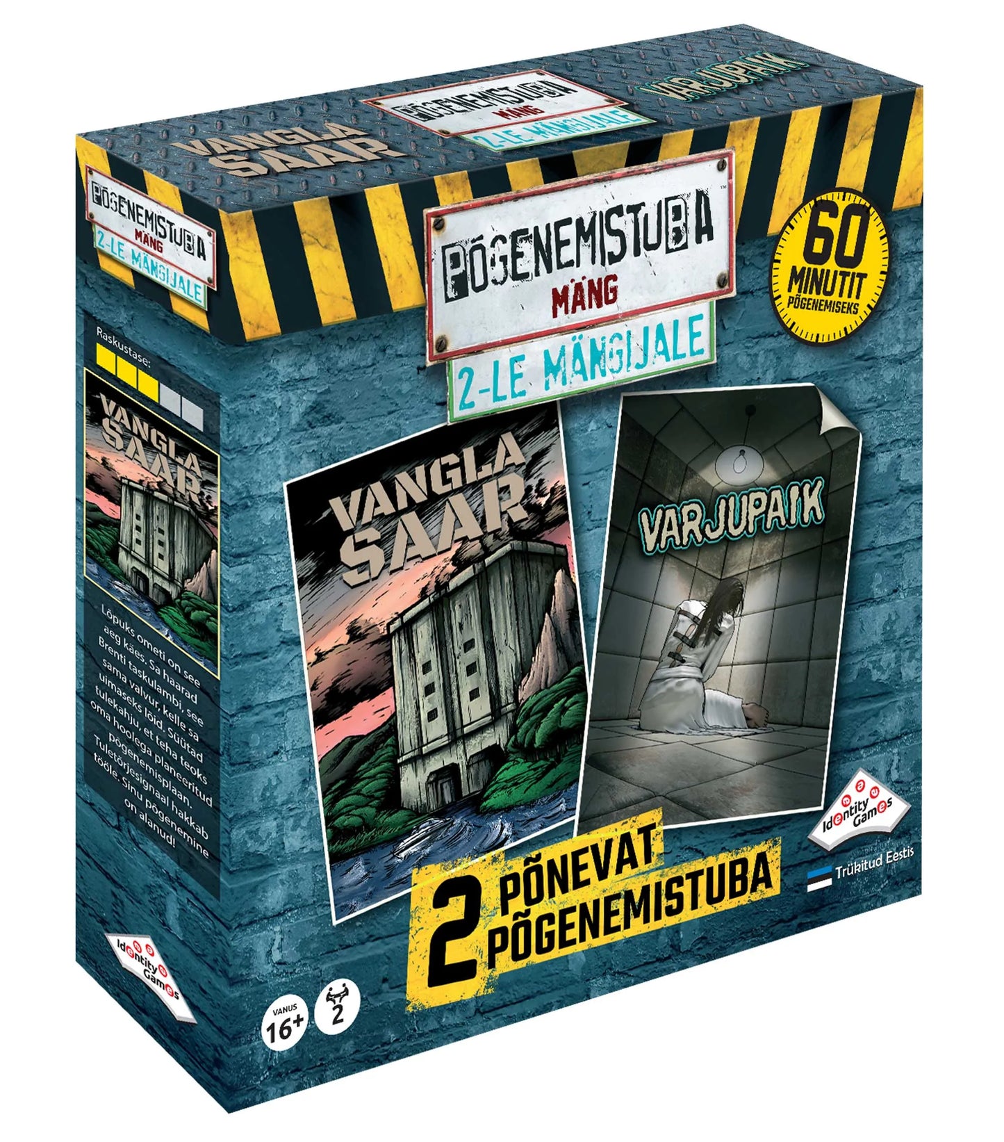 Põgenemistuba 2-le mängijale-Strateegiamängud-Brain Games OÜ