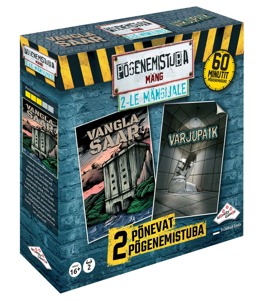 Põgenemistuba 2-le mängijale-Strateegiamängud-Brain Games OÜ