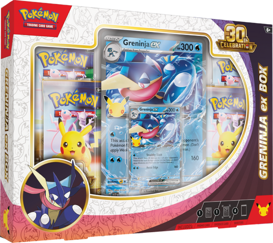 Pokemon: 30th Celebration Greninja ex Box
