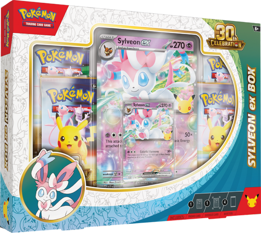 Pokemon: 30th Celebration Sylveon ex Box