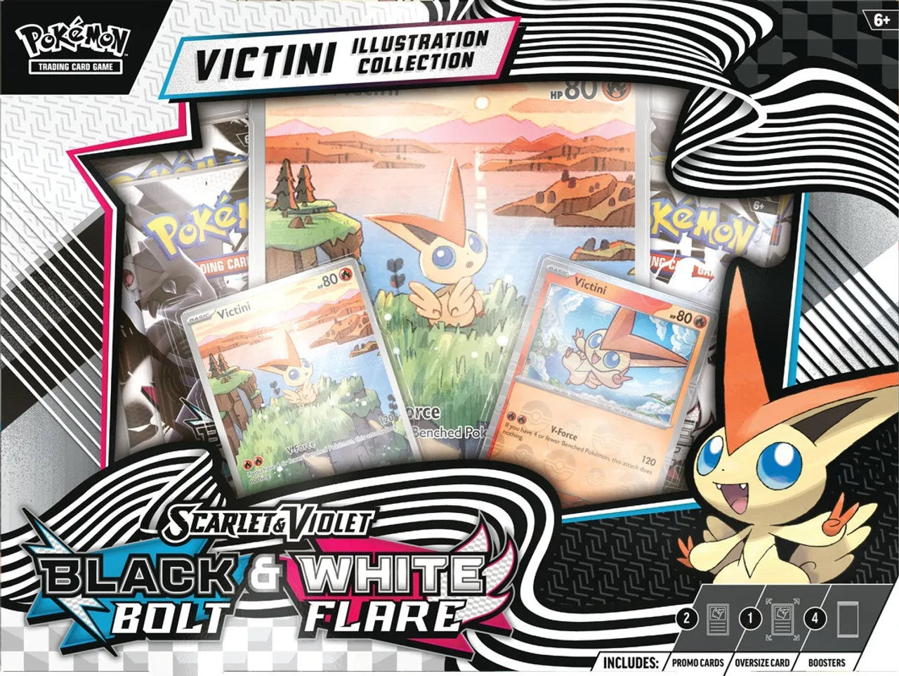 Pokemon: Black Bolt & White Flare Victini Illustration Collection-Misc-Brain Games OÜ