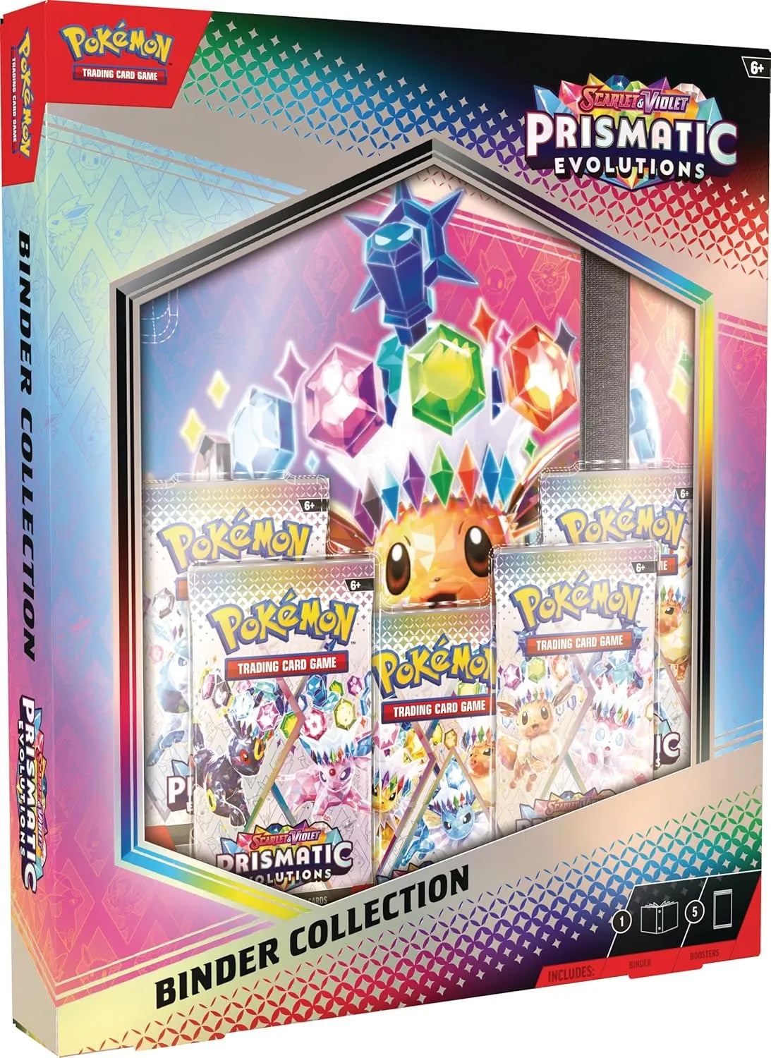 Pokemon: Prismatic Evolutions Binder Collection-Strateegiamängud-Brain Games OÜ