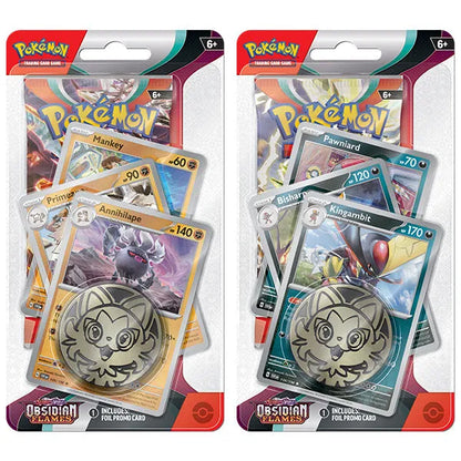 Pokemon: Scarlet & Violet - Obsidian Flames Premium Checklane Blister-001 Board / Card Games-Brain Games OÜ