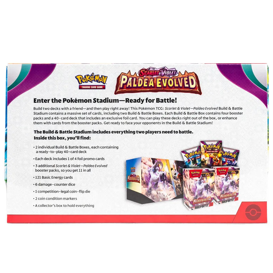 Pokemon: Scarlet & Violet - Paldea Evolved - Build & Battle Stadium-101 Board / Card Games-Brain Games OÜ