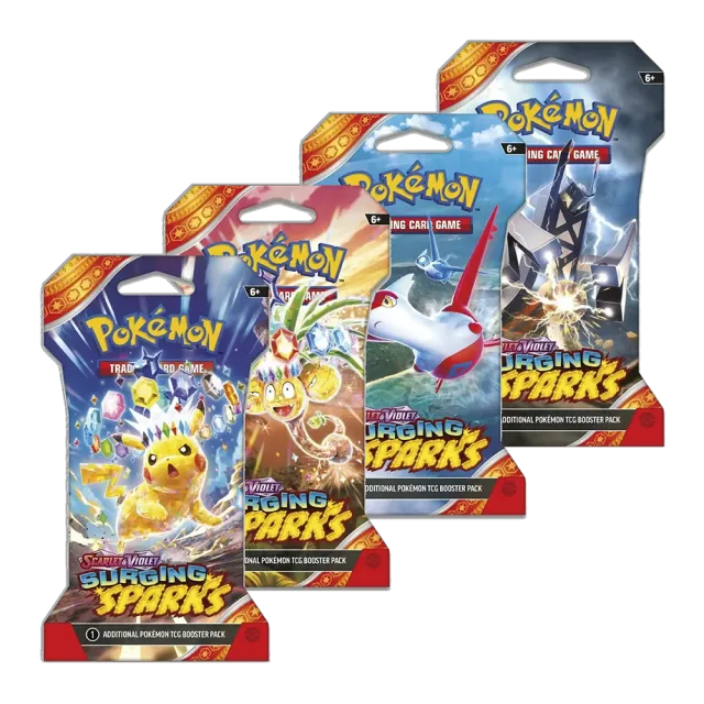 Pokemon: Surging Sparks Sleeved Booster-101 Board / Card Games-Brain Games OÜ