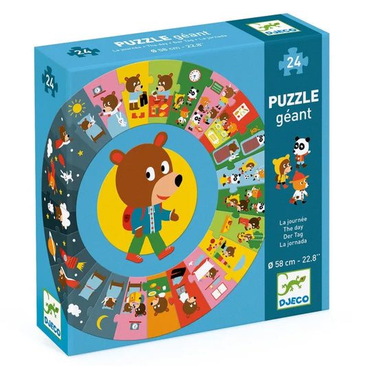Põrandapusle "The day" 24 tk-001 Board / Card Games-Brain Games OÜ