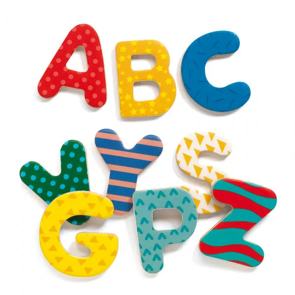 Puidust magnetid "38 fancy letters"-010 Toys-Brain Games OÜ