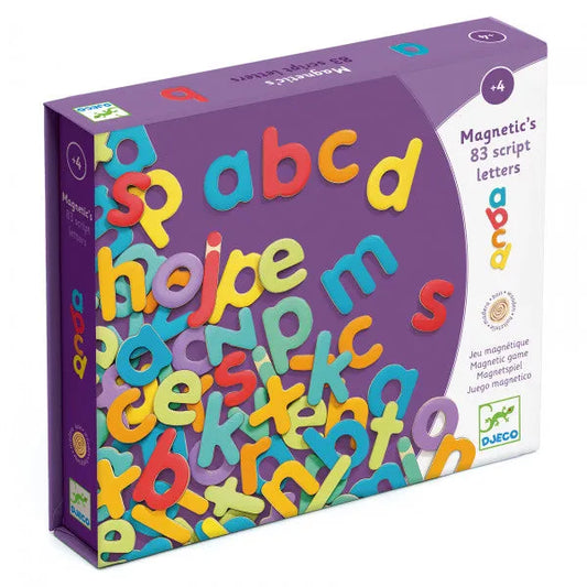 Puidust magnetid "83 script letters"-010 Toys-Brain Games OÜ