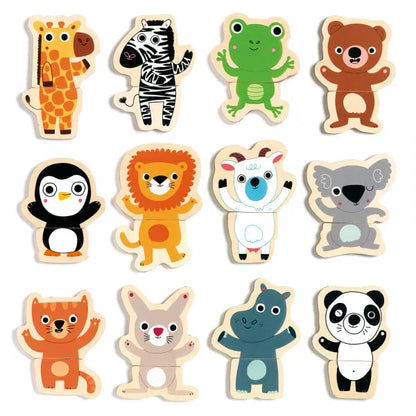 Puidust magnetid "Coucou jungle"-011 Creativity & Brain Teasers-Brain Games OÜ
