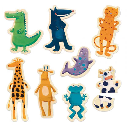 Puidust magnetid "Crazy animals"-011 Creativity & Brain Teasers-Brain Games OÜ