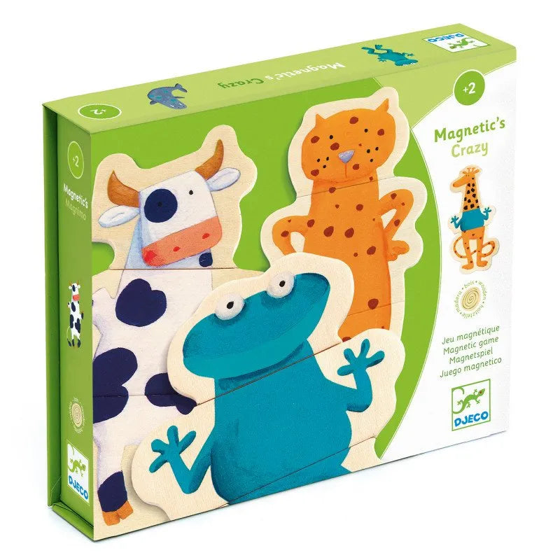 Puidust magnetid "Crazy animals"-011 Creativity & Brain Teasers-Brain Games OÜ
