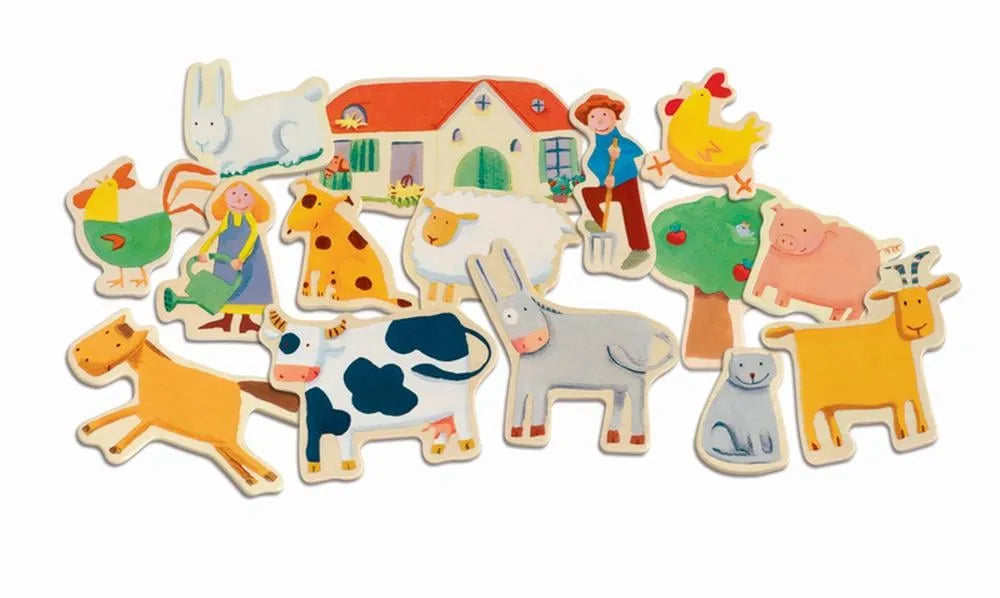 Puidust magnetid "Farm"-011 Creativity & Brain Teasers-Brain Games OÜ
