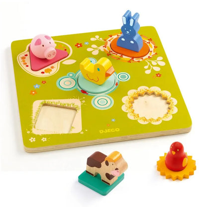 Puidust pusle "Duck & friends"-011 Creativity & Brain Teasers-Brain Games OÜ