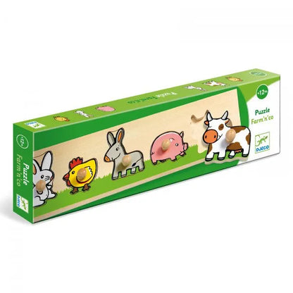 Puidust pusle "Farm"-008 Jigsaw Puzzles-Brain Games OÜ